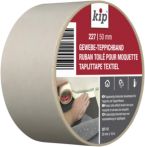 Kip 227 Gewebe-Teppichband weiß 50 mm - 10 m Rolle
