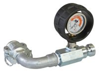 PFT Mörteldruckmanometer DN25 V-Teil | DN25 M-Teil mit Bogen