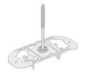 Knauf Justier-Clip | Tragfähigkeit: 0,15 kN | 110 mm Länge