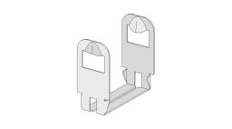 Knauf Kreuzverbinder für T- mit CD-Profil | 180 mm Länge