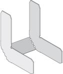 Knauf Winkelverbinder 90° | 80mm Länge