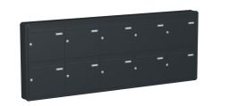 Knobloch Briefkastenanlage AP100-220, Farbe: RAL 7016 Anthrazitgrau glatt matt