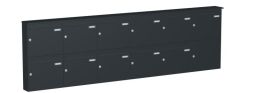 Knobloch Briefkastenanlage AP110-244, Farbe: RAL 7016 Anthrazitgrau glatt matt