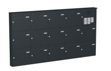 Knobloch Briefkastenanlage AP141-244, Farbe: RAL 7016 Anthrazitgrau glatt matt
