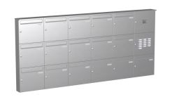 Knobloch Briefkastenanlage AP162-244-E, Farbe: Edelstahl