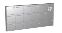 Knobloch Briefkastenanlage AP171-244-E, Farbe: Edelstahl