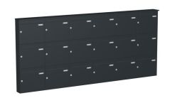 Knobloch Briefkastenanlage AP180-244, Farbe: RAL 7016 Anthrazitgrau glatt matt