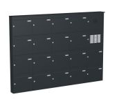Knobloch Briefkastenanlage AP181-244, Farbe: RAL 7016 Anthrazitgrau glatt matt