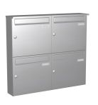 Knobloch Briefkastenanlage AP40-244-E, Farbe: Edelstahl