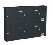 Knobloch Briefkastenanlage AP41-244, Farbe: RAL 7016 Anthrazitgrau glatt matt