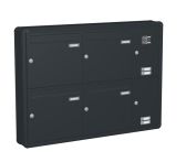 Knobloch Briefkastenanlage AP43-220, Farbe: RAL 7016 Anthrazitgrau glatt matt