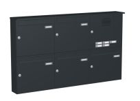 Knobloch Briefkastenanlage AP51-244, Farbe: RAL 7016 Anthrazitgrau glatt matt
