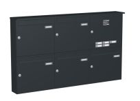 Knobloch Briefkastenanlage AP53-244, Farbe: RAL 7016 Anthrazitgrau glatt matt