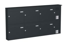 Knobloch Briefkastenanlage AP61-244, Farbe: RAL 7016 Anthrazitgrau glatt matt