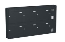 Knobloch Briefkastenanlage AP62-220, Farbe: RAL 7016 Anthrazitgrau glatt matt