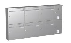Knobloch Briefkastenanlage AP62-244-E, Farbe: Edelstahl