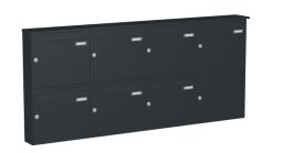 Knobloch Briefkastenanlage AP70-244, Farbe: RAL 7016 Anthrazitgrau glatt matt