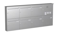 Knobloch Briefkastenanlage AP72-244-E, Farbe: Edelstahl