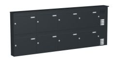 Knobloch Briefkastenanlage AP81-244, Farbe: RAL 7016 Anthrazitgrau glatt matt
