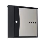 Knobloch Briefkasten CHICAGO DESIGN B, SCHWARZ, Wandmontage