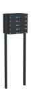 Knobloch Briefkastenanlage FS100-244H, Farbe: RAL 7016 Anthrazitgrau glatt matt