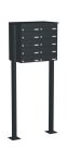 Knobloch Briefkastenanlage FS100-244H-P, Farbe: RAL 7016 Anthrazitgrau glatt matt