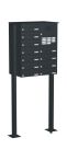 Knobloch Briefkastenanlage FS111-244H-P, Farbe: RAL 7016 Anthrazitgrau glatt matt