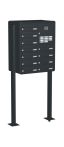 Knobloch Briefkastenanlage FS112-220-P, Farbe: RAL 7016 Anthrazitgrau glatt matt
