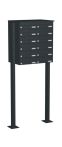 Knobloch Briefkastenanlage FS120-244H-P, Farbe: RAL 7016 Anthrazitgrau glatt matt