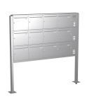 Knobloch Briefkastenanlage FS121-244-P-E, Farbe: Edelstahl