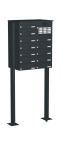 Knobloch Briefkastenanlage FS121-244H-P, Farbe: RAL 7016 Anthrazitgrau glatt matt
