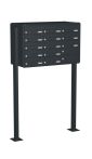 Knobloch Briefkastenanlage FS130-220-P, Farbe: RAL 7016 Anthrazitgrau glatt matt