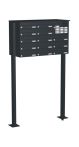 Knobloch Briefkastenanlage FS131-244H-P, Farbe: RAL 7016 Anthrazitgrau glatt matt