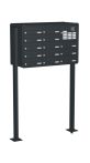Knobloch Briefkastenanlage FS133-220-P, Farbe: RAL 7016 Anthrazitgrau glatt matt