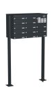 Knobloch Briefkastenanlage FS133-244H-P, Farbe: RAL 7016 Anthrazitgrau glatt matt