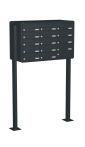 Knobloch Briefkastenanlage FS140-220-P, Farbe: RAL 7016 Anthrazitgrau glatt matt