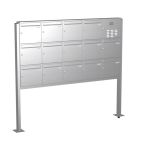 Knobloch Briefkastenanlage FS142-244-P-E, Farbe: Edelstahl