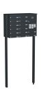 Knobloch Briefkastenanlage FS142-244H, Farbe: RAL 7016 Anthrazitgrau glatt matt