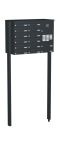 Knobloch Briefkastenanlage FS143-244H, Farbe: RAL 7016 Anthrazitgrau glatt matt