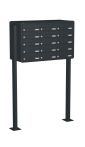 Knobloch Briefkastenanlage FS150-220-P, Farbe: RAL 7016 Anthrazitgrau glatt matt