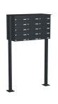 Knobloch Briefkastenanlage FS150-244H-P, Farbe: RAL 7016 Anthrazitgrau glatt matt