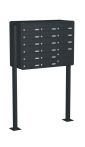 Knobloch Briefkastenanlage FS160-220-P, Farbe: RAL 7016 Anthrazitgrau glatt matt