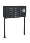 Knobloch Briefkastenanlage FS161-220-P, Farbe: RAL 7016 Anthrazitgrau glatt matt