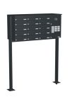 Knobloch Briefkastenanlage FS162-244H-P, Farbe: RAL 7016 Anthrazitgrau glatt matt
