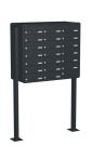 Knobloch Briefkastenanlage FS200-220-P, Farbe: RAL 7016 Anthrazitgrau glatt matt