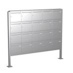 Knobloch Briefkastenanlage FS200-244-P-E, Farbe: Edelstahl