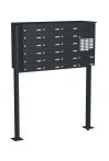Knobloch Briefkastenanlage FS201-244H-P, Farbe: RAL 7016 Anthrazitgrau glatt matt