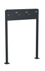 Knobloch Briefkastenanlage FS30-244B-P, Farbe: RAL 7016 Anthrazitgrau glatt matt