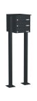 Knobloch Briefkastenanlage FS30-244H-P, Farbe: RAL 7016 Anthrazitgrau glatt matt
