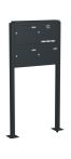 Knobloch Briefkastenanlage FS33-244-P, Farbe: RAL 7016 Anthrazitgrau glatt matt